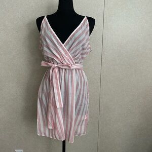 SHEIN pink and white XL sundress NWOT